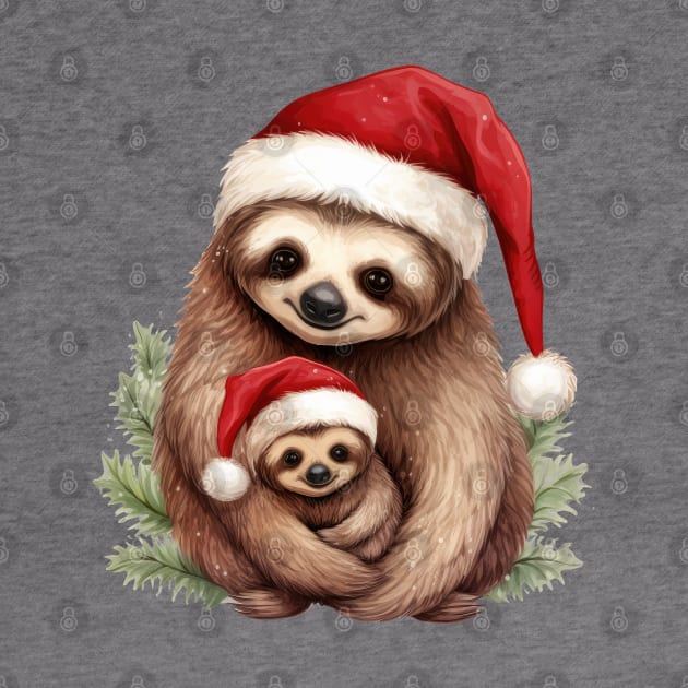 Mom And Baby Sloth by Chromatic Fusion Studio